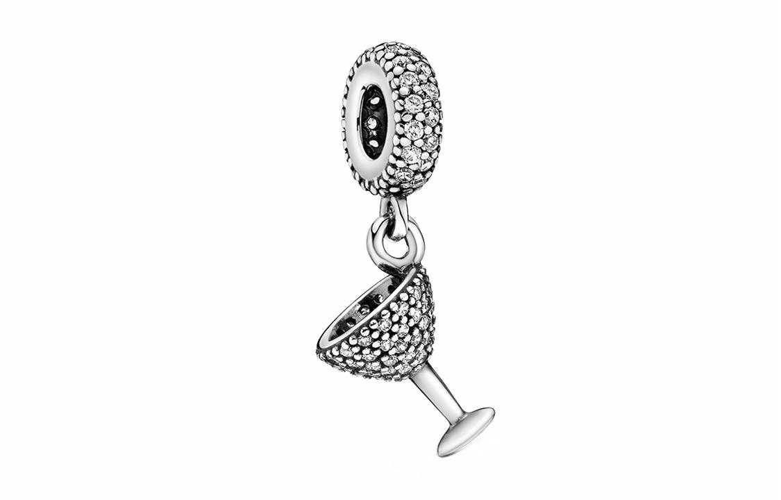 Pandora/潘多拉 Pandora Pavé Cocktail Glass Charm