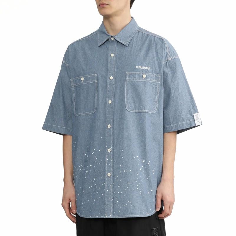 Alpha Industries SS24 Blue Shirt — фото 2