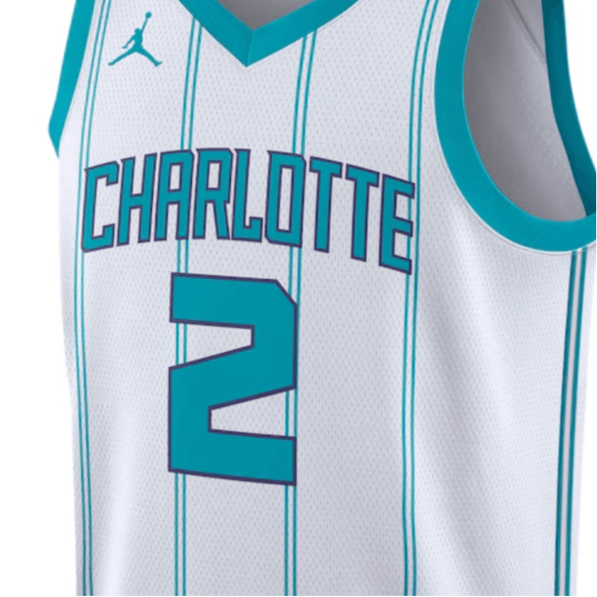Jordan NBA Retro Basketball Jersey LaMelo Ball Hornets Blue — фото 2