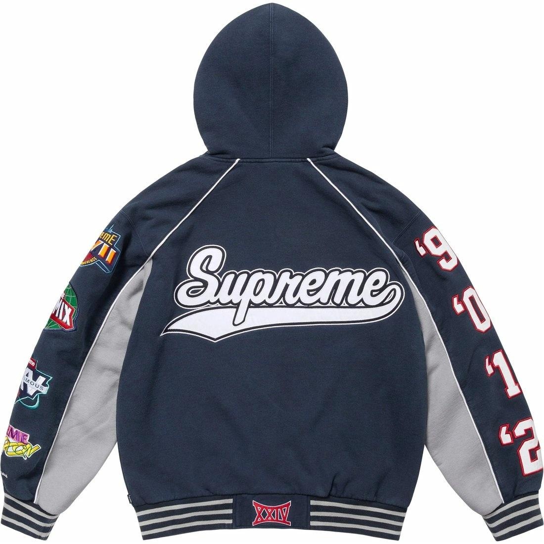 Supreme Playoffs Zip Up Hooded Sweatshirt — фото 4