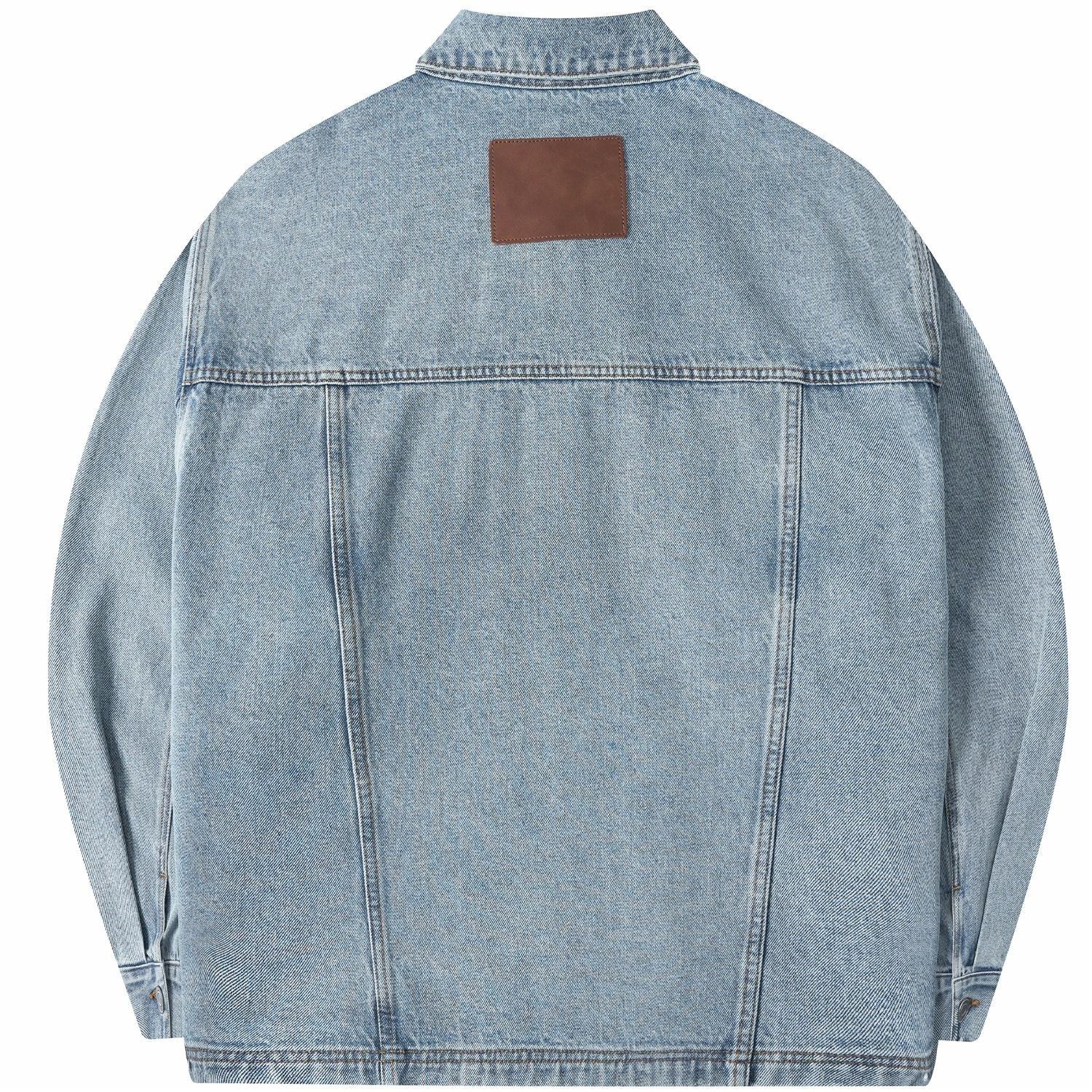 A.B.X DISTRESS DENIM JACKET — фото 1