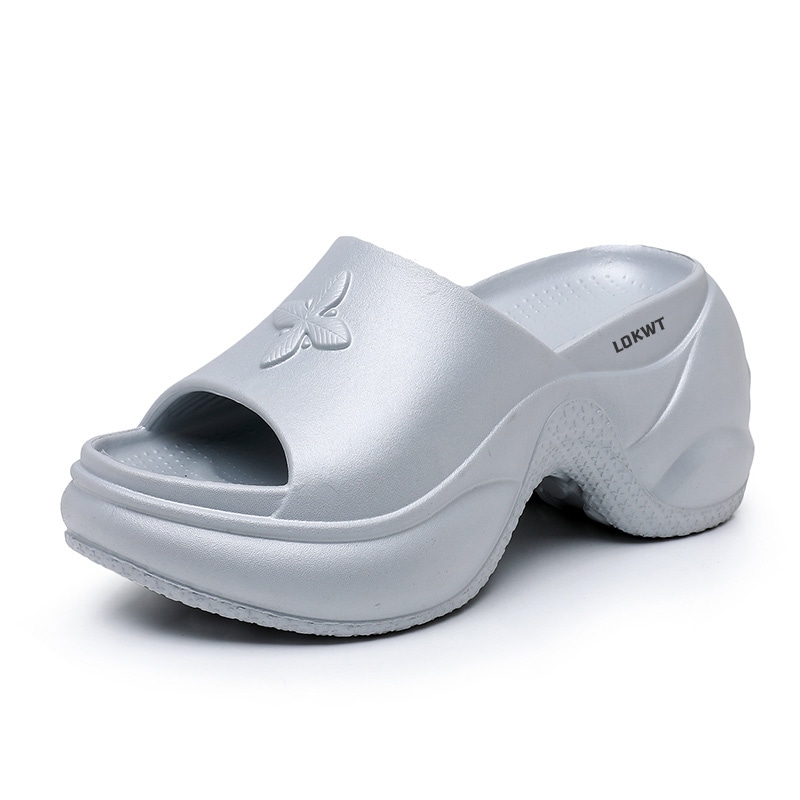 Lokwt 9cm Cross EVA Sandals Silver — фото 7