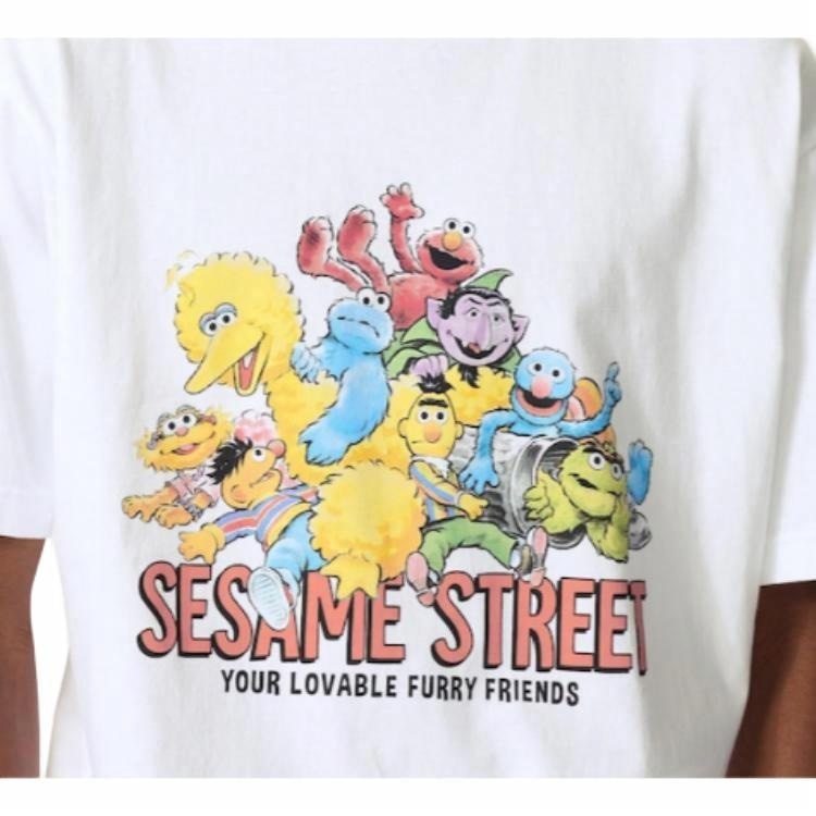 Uniqlo x Sesame Street SS25 T-Shirt White — фото 3