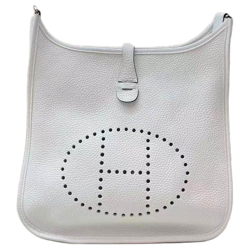 Сумки Hermes Evelyne III 29 Clemence 0U NEW WHITE