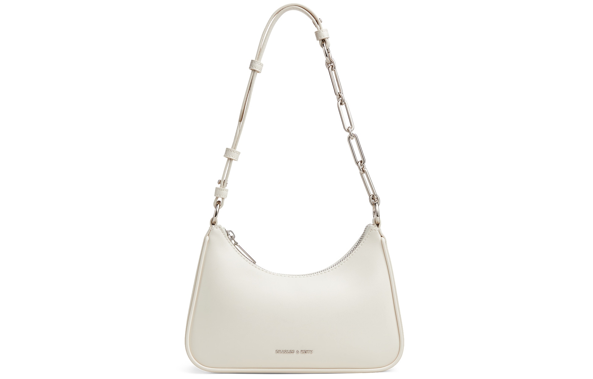 CHARLES&KEITH CHARLESKEITH ck PU CreamNoirLight Pink
