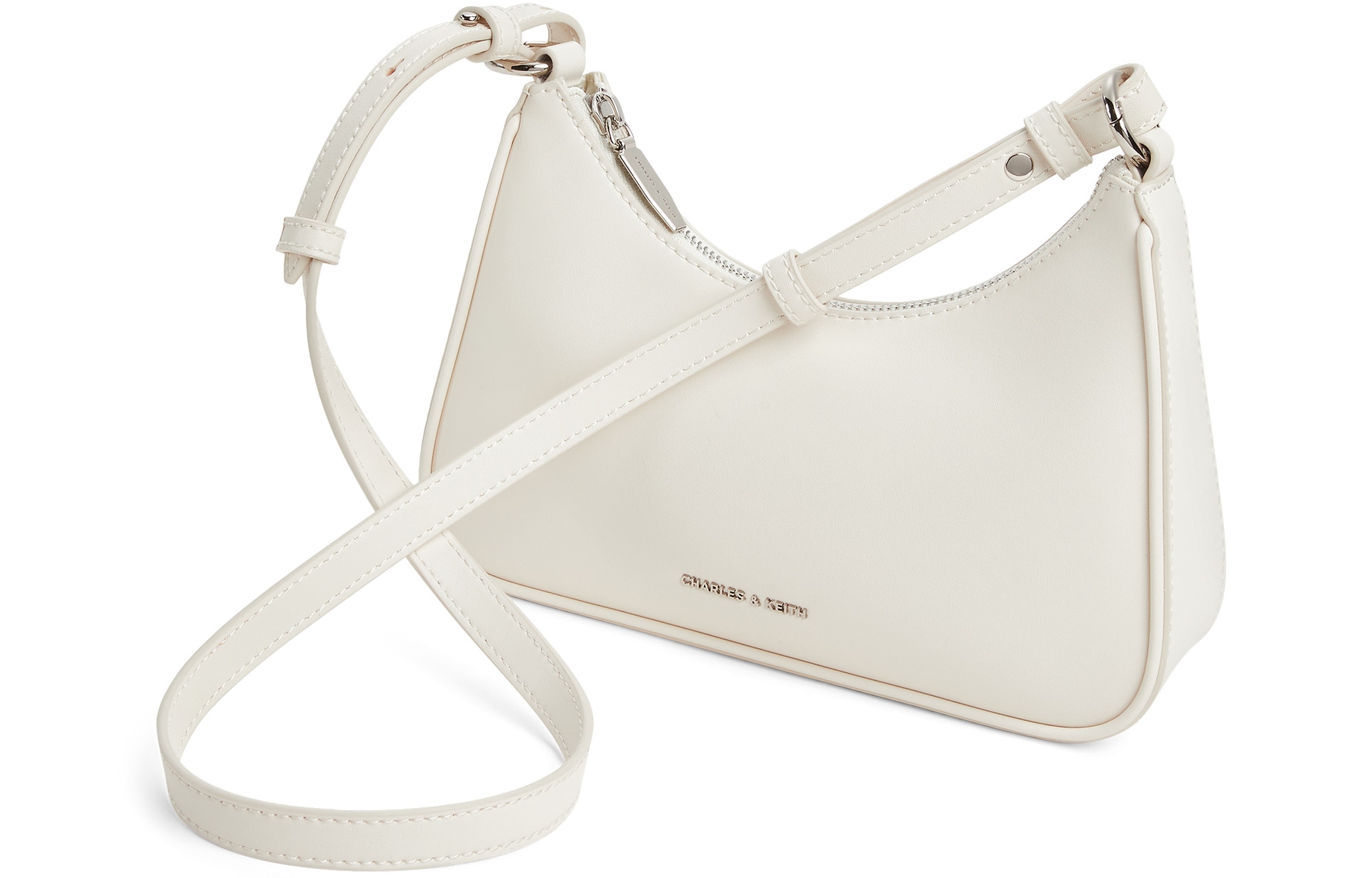 Charles&Keith CHARLESKEITH ck PU CreamNoirLight Pink — фото 2