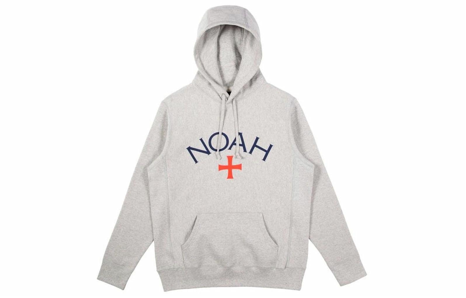 Худи Noah Core Logo Hoodie Heather Grey