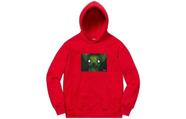 Худи Supreme FW18 Chris Cunningham Chihuahua Hooded Sweatshirt Red