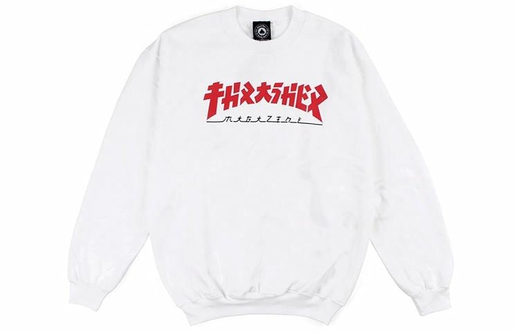 Худи Thrasher Godzilla Crew White