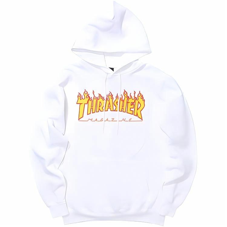 Худи Thrasher Flame Hoodie White