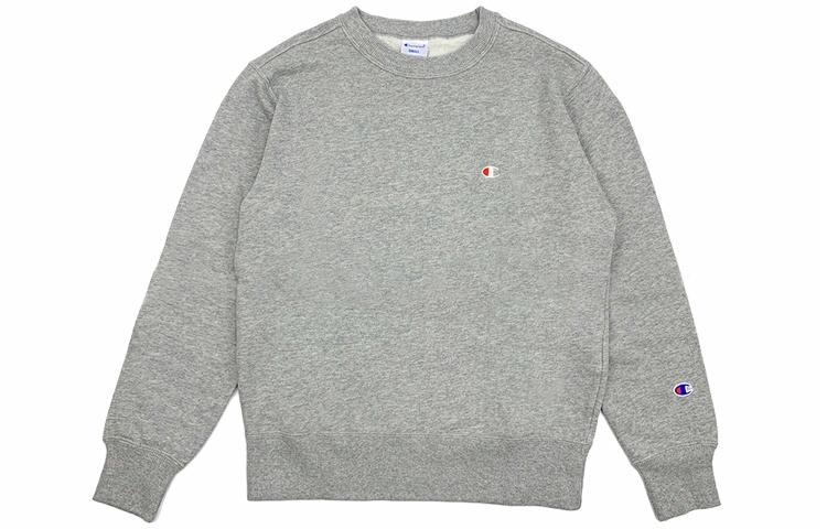 Champion Basic Embroidered Sweatshirt Light Grey