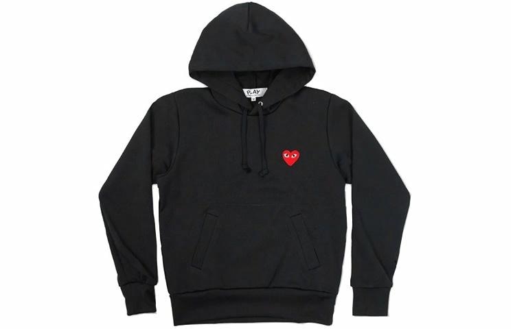 CDG Play Hoodie Black