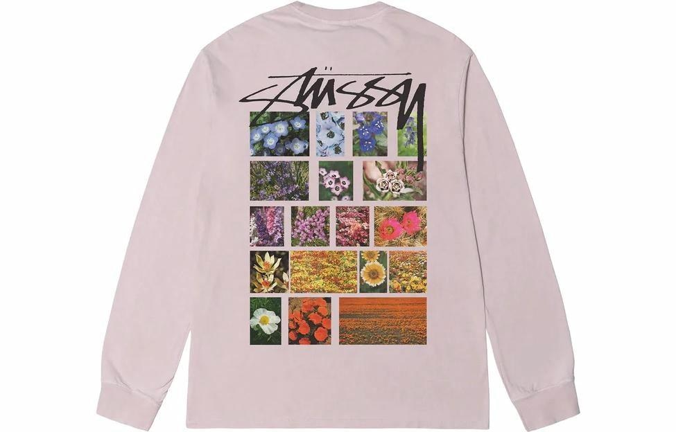 Stussy SS23 Floral Print Crewneck Long Sleeve Tee — фото 6
