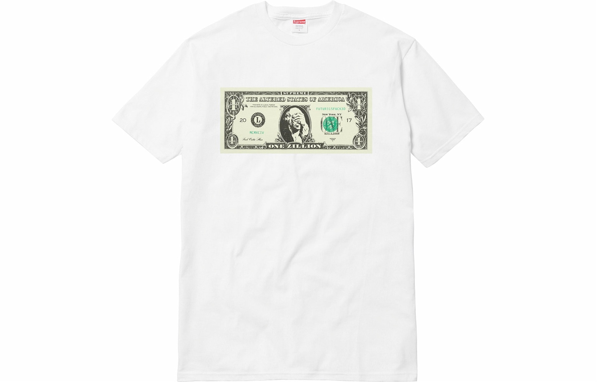Supreme FW17 Dollar Tee White