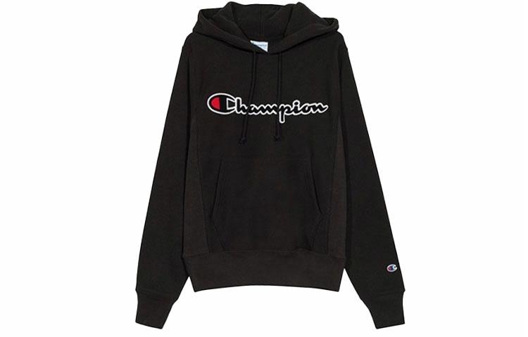 Champion Reverse Weave Hood Black