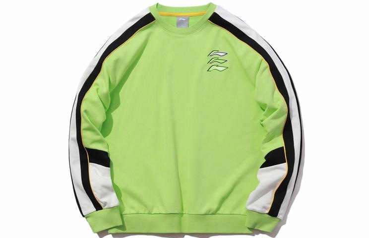 Худи Li-Ning LiNing Logo Print Crewneck Sweatshirt Green