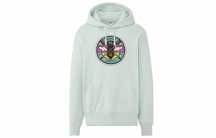 UNIQLO/优衣库 UNIQLO Long Sleeve Hoodie Regular Fit Light Green