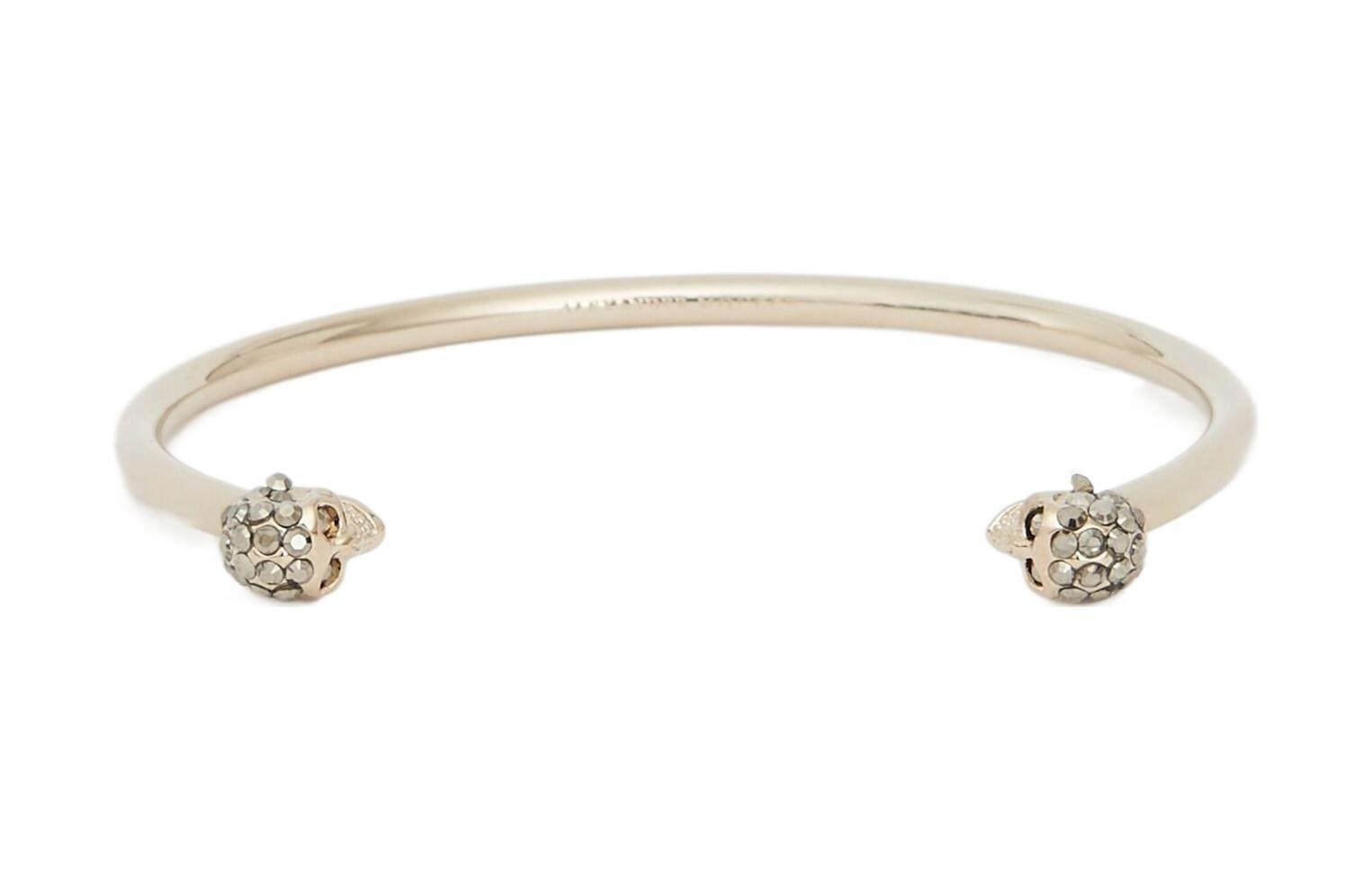 Alexander McQueen Skull Bracelet Gold