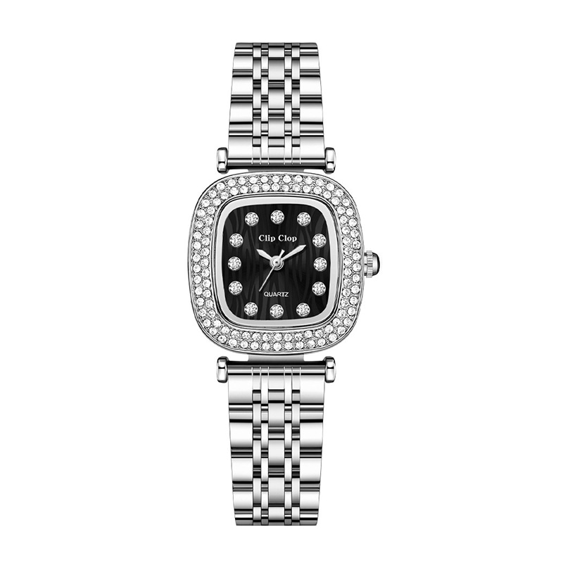 Clip Clop Quartz Black Dial