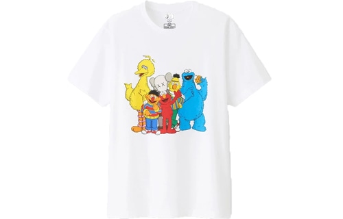 UNIQLO/优衣库 UNIQLO x Sesame Street KAWS T-Shirt White