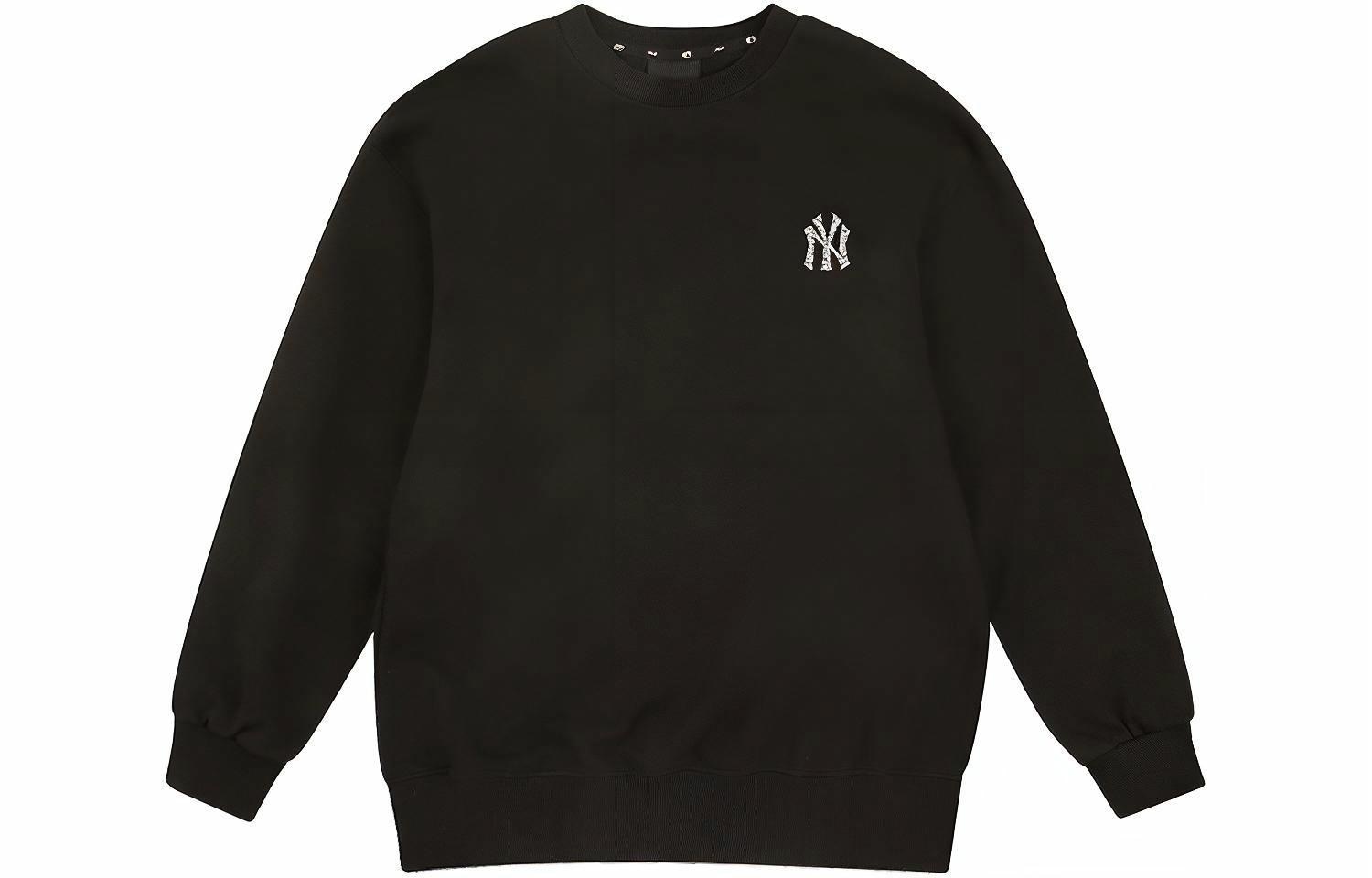 MLB Swarovski NY Logo Crewneck Sweatshirt Black