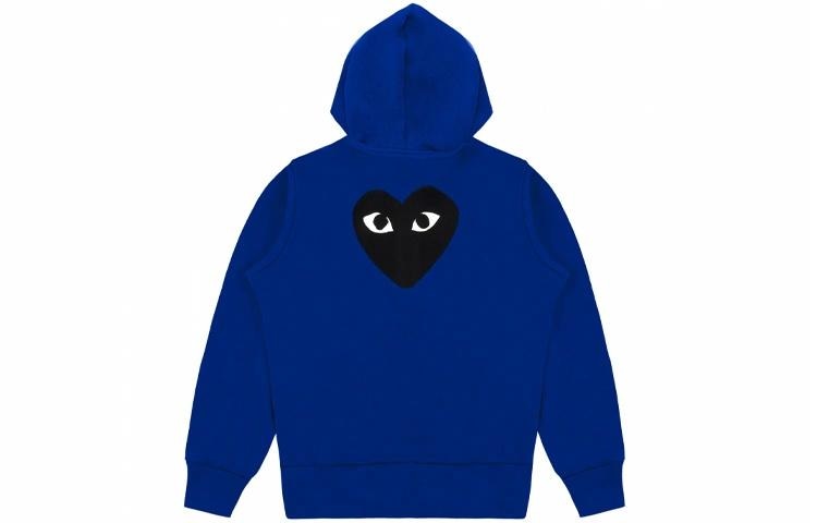 CDG Play Hoodie Blue