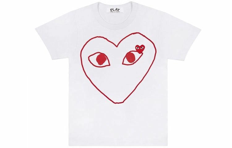 CDG Play Red Heart T-Shirt