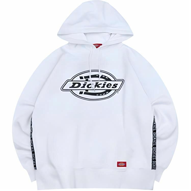 Dickies Logo Fleece Hoodie White