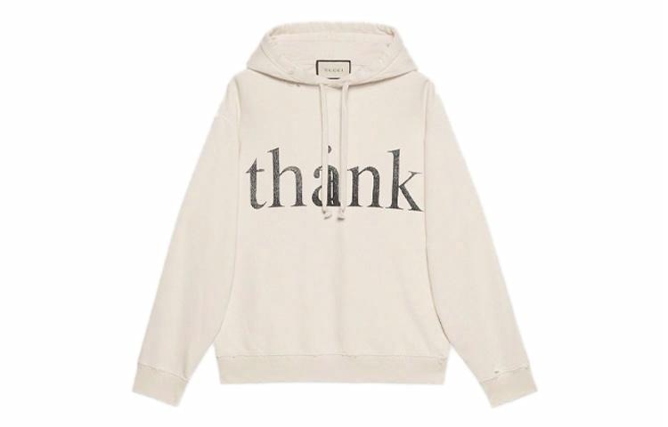 Худи Gucci Printed Hoodie Off-White