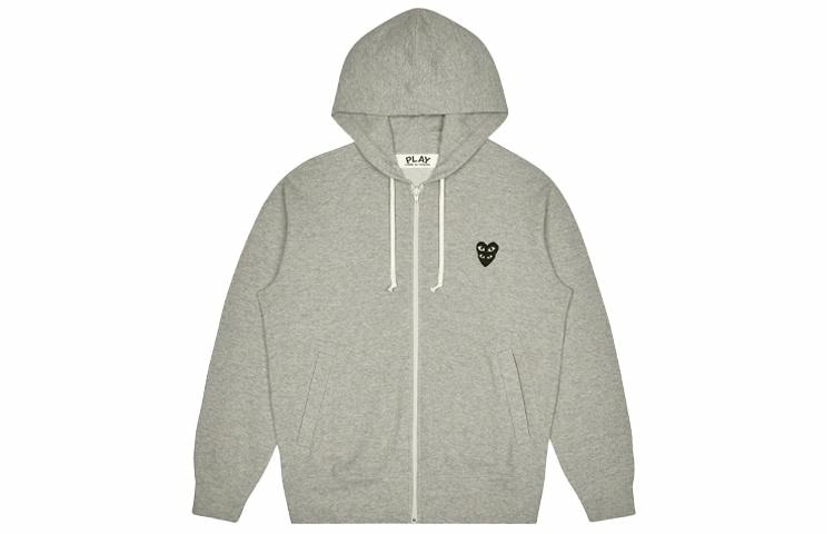 CDG Play Hoodie Grey