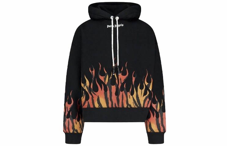 Худи Palm Angels Tiger Flame Hoodie Black