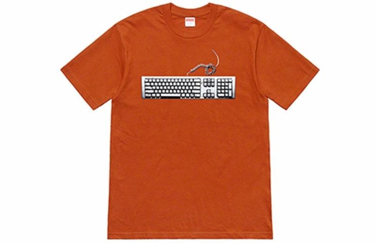Футболка Supreme SS19 Keyboard Tee Rust
