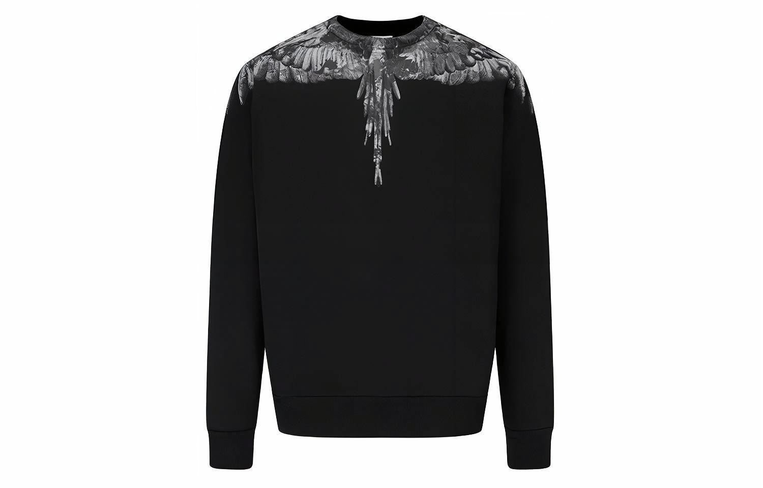 Худи Marcelo Burlon County Of Milan Marcelo Burlon Wing Print Crewneck Sweatshirt Black