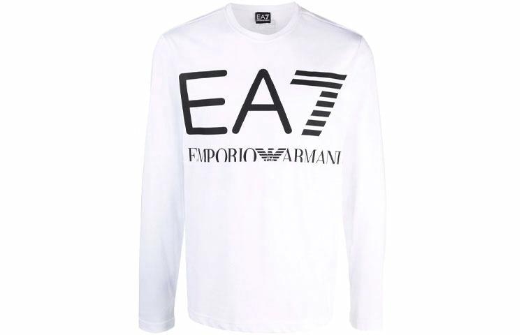 EMPORIO ARMANI/阿玛尼 Emporio Armani EA7 Long Sleeve T-Shirt White