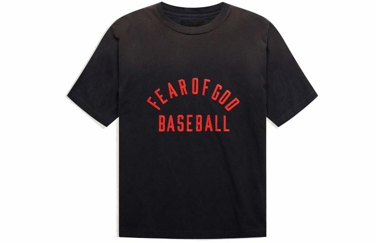 Футболка Fear Of God Baseball Tee Vintage Black LogoT