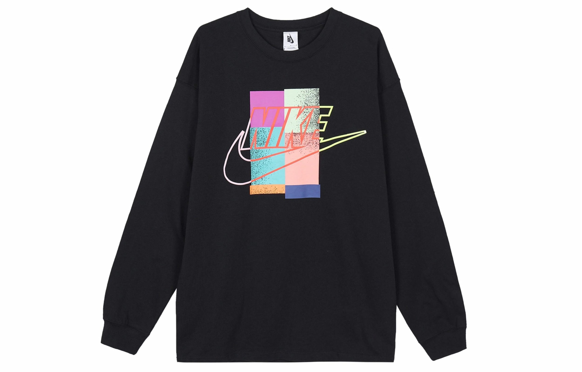 Футболка Nike x Atmos Printed Crewneck Long Sleeve Tee Black