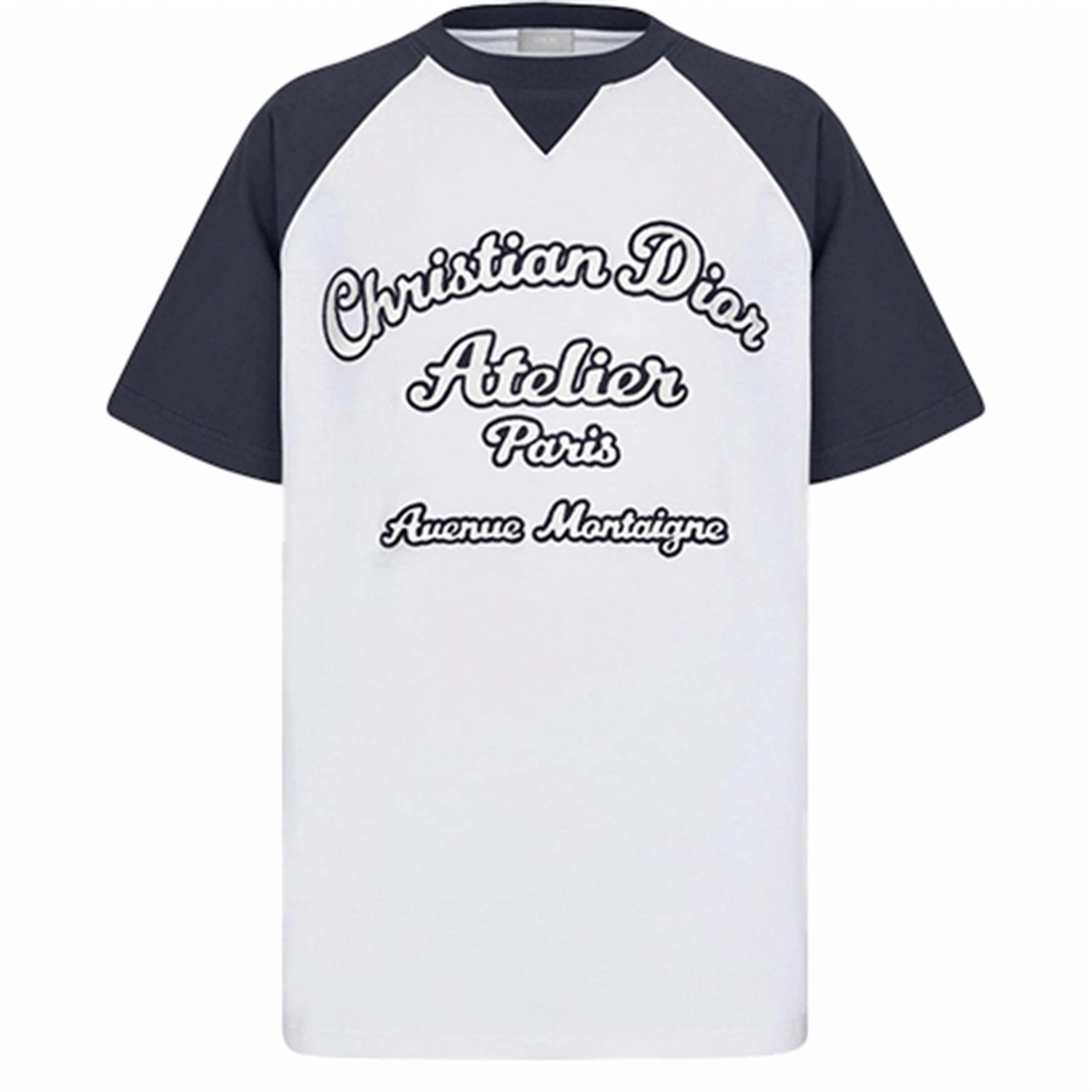 DIOR SS22 Letter Pattern Loose T-Shirt White