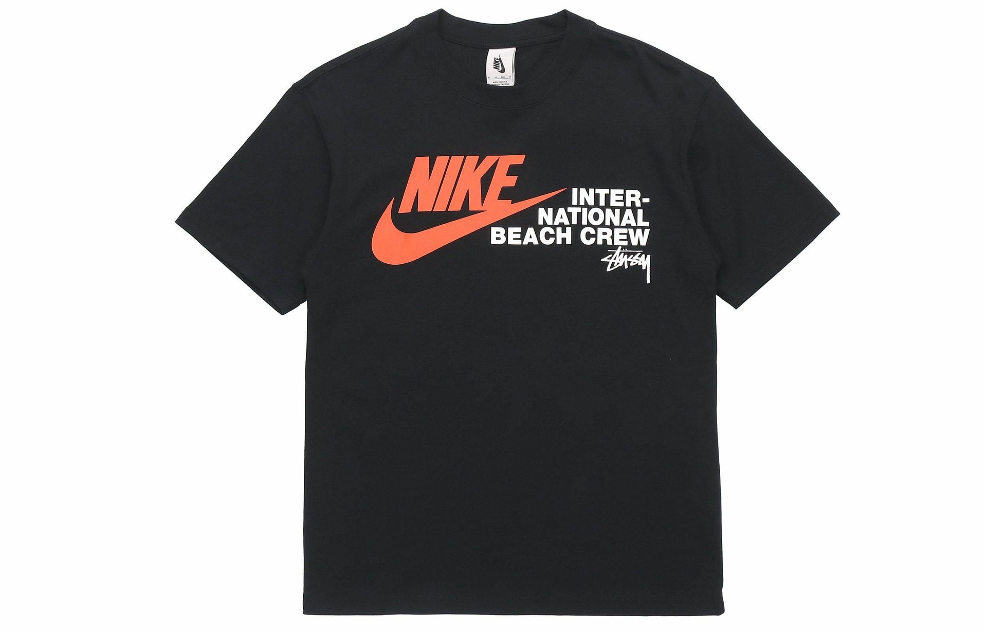 Stussy x Nike Logo T-Shirt Black