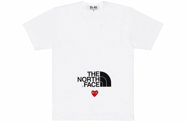 CDG Play x The North Face "Play Together" T-Shirt White