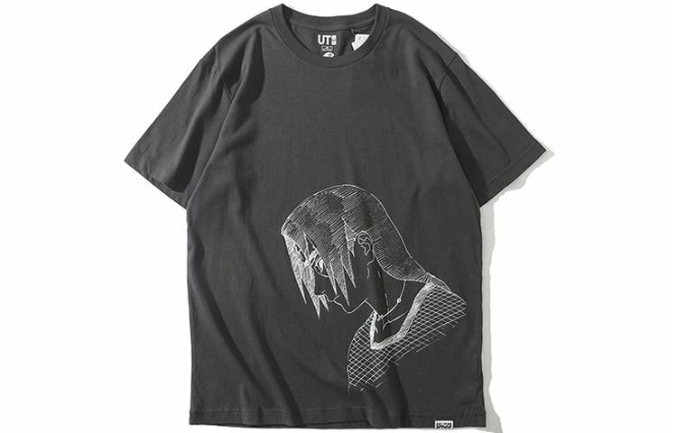 UNIQLO/优衣库 UNIQLO Naruto Itachi T-Shirt Dark Gray