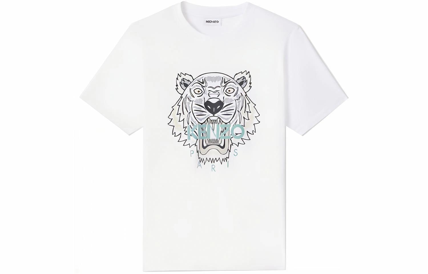 Футболка Kenzo Tiger Print Crewneck T-Shirt White