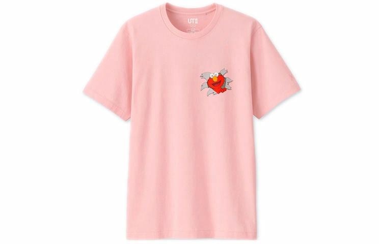 UNIQLO/优衣库 UNIQLO x KAWS x Sesame Street T-Shirt Pink