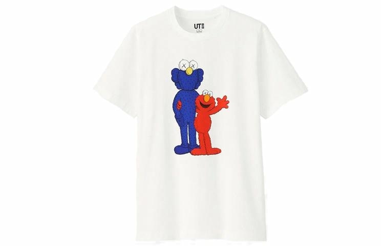 UNIQLO/优衣库 UNIQLO x Sesame Street KAWS T-Shirt White