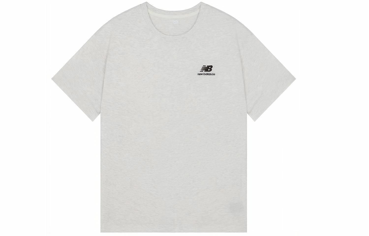 Футболка New Balance Logo Embroidered Knit Tee Gray