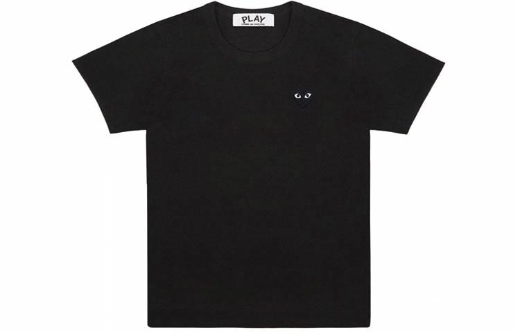 CDG Play Black Heart Embroidered T-Shirt