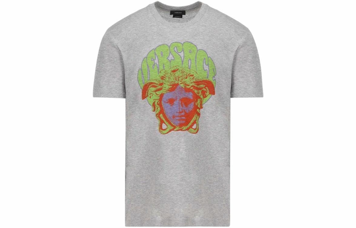 VERSACE/范思哲 Versace Medusa Print T-Shirt Grey