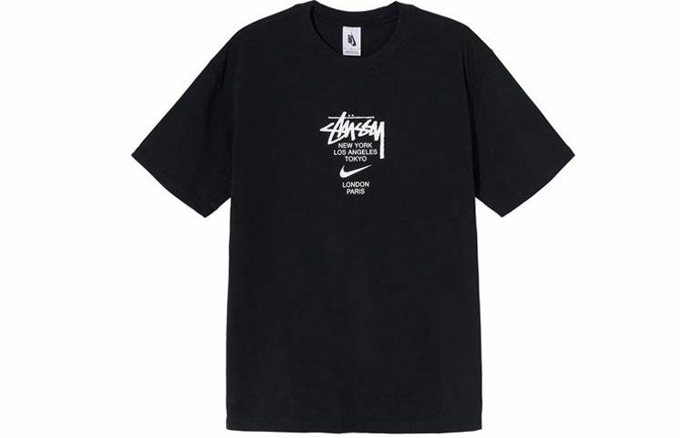 Stussy x Nike Logo T-Shirt Black