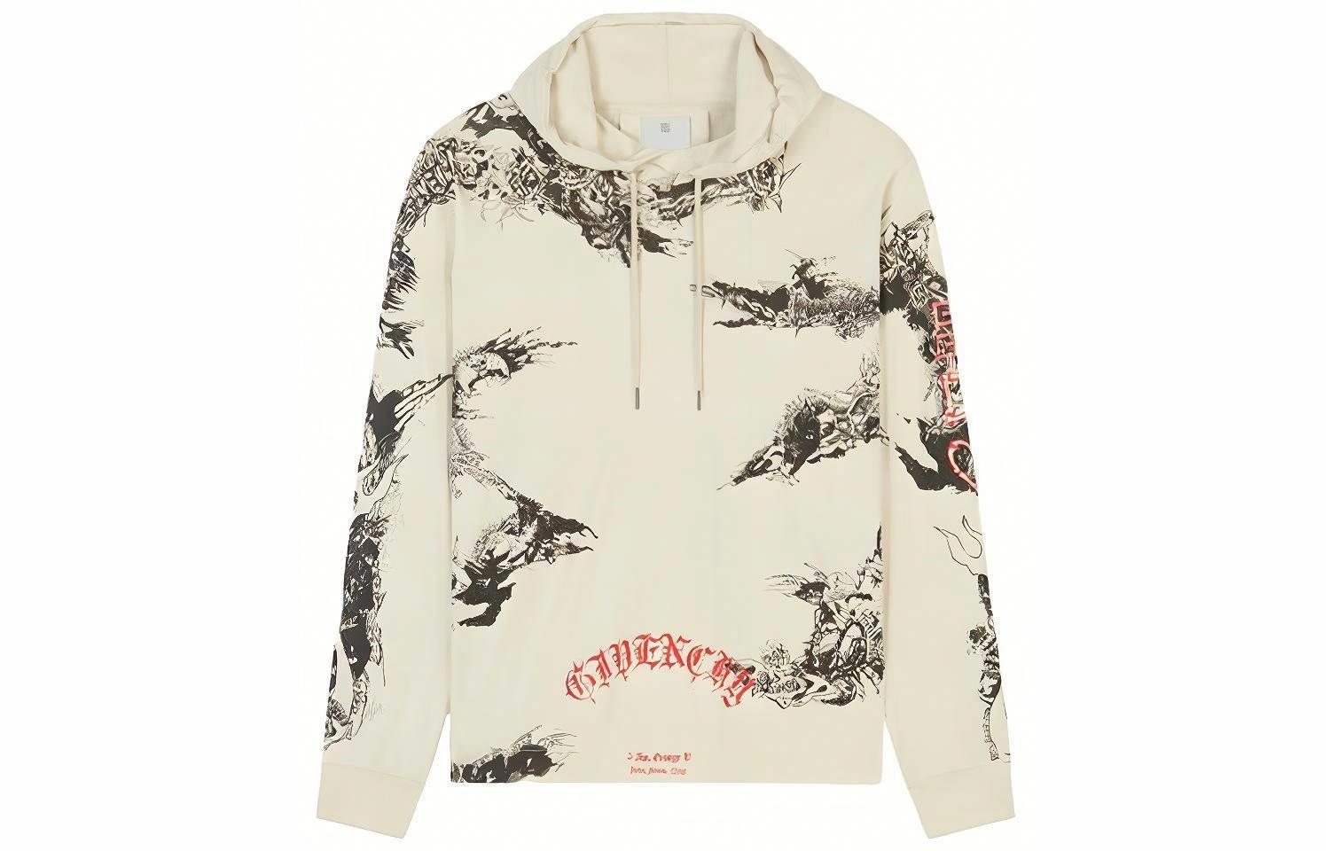 Givenchy/纪梵希 Givenchy SS21 Oversized Gothic Logo Hoodie Gray