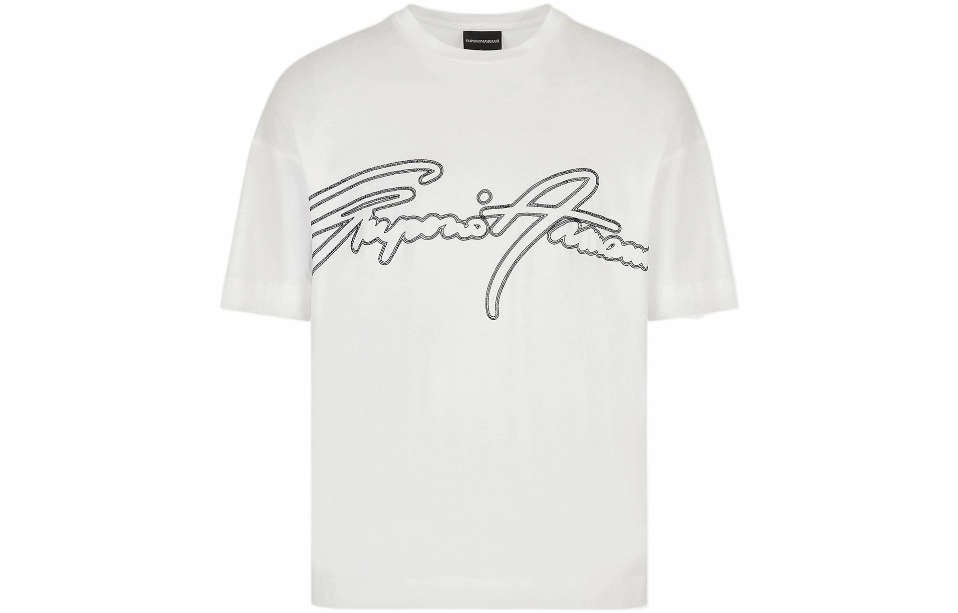 EMPORIO ARMANI/阿玛尼 Emporio Armani SS23 Logo T-Shirt White