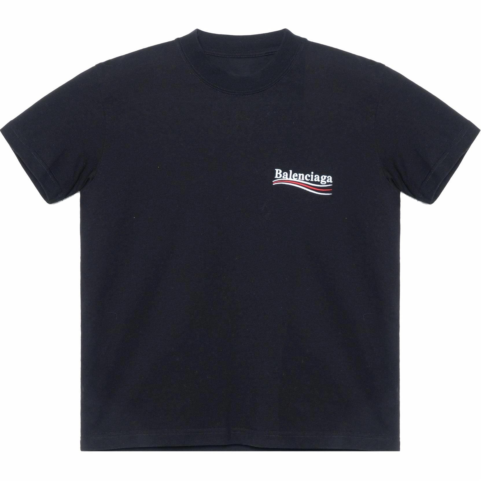 Balenciaga Logo Crewneck T-Shirt Black